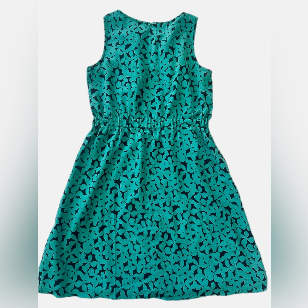 LOFT Women's Dress in Teal and Black - Picture 3 of 10